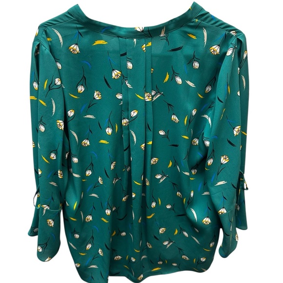 41 Hawthorn Green Floral pull over Blouse size medium - Picture 5 of 6